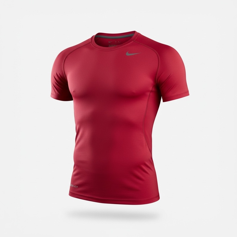 Nike Pro Combat Dri Fit Red Performance Tee